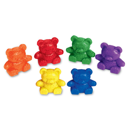 LEARNING RESOURCES Baby Bear Counters Set, 6 Colors, 102 Pieces 0729